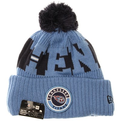 NFL Sideline Bobble Knit 2020 Reverse Beanie - Tennessee Titans