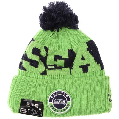NFL Sideline Bobble Knit 2020 Reverse Beanie - Seattle Seahawks