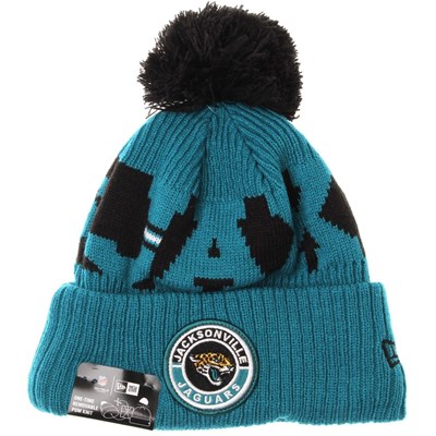 NFL Sideline Bobble Knit 2020 Reverse Beanie - Jacksonville Jaguars