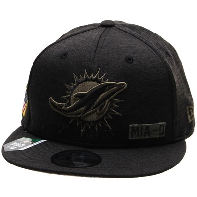 NFL On Field 2020 Salute To Service 950 Snapback - Miami Dolphins