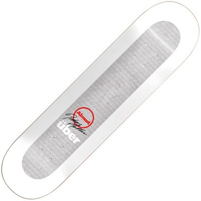Mullen Uber White 8inch Skateboard Deck