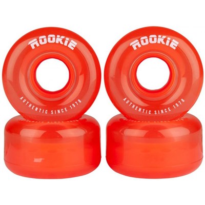Disco Clear Red Quad Roller Skate Wheels