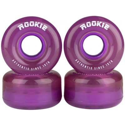 Disco Clear Purple Quad Roller Skate Wheels