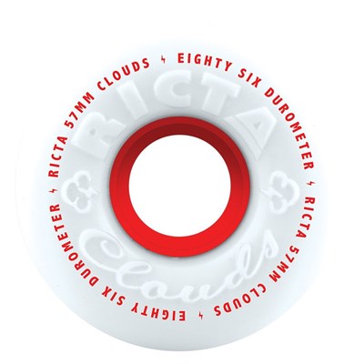 Clouds 57mm 86A White/Red Wheel