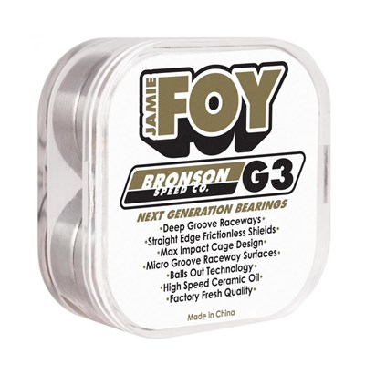 Jamie Foy Pro G3 White Bearings (8 Pack)
