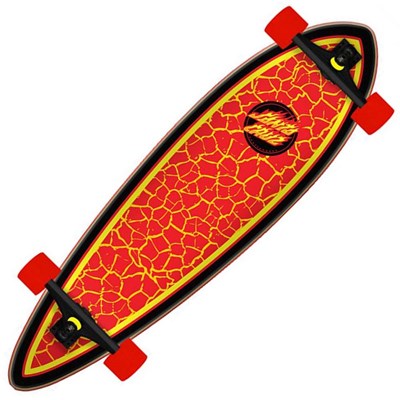 Flame Dot Pintail Complete Longboard Cruzer