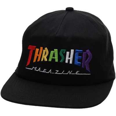 Rainbow Mag Snapback - Black