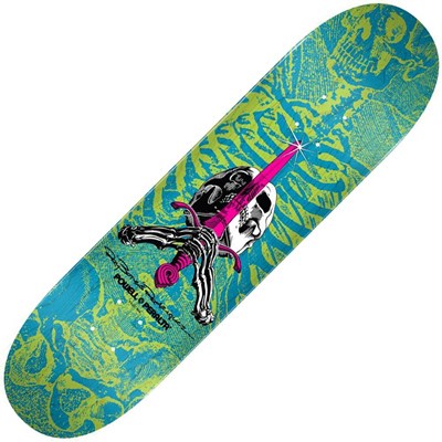 Peralta Skull & Sword #243 8.25inch Skateboard Deck - Blue