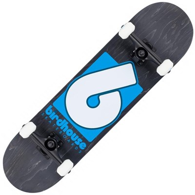 Stage 3 B Logo 8 Complete Skateboard - Black/Blue