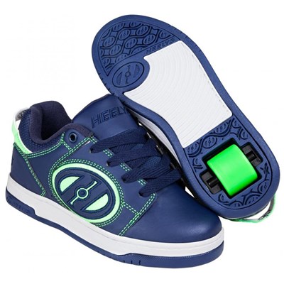 Voyager Navy/Green Kids Heely Shoe