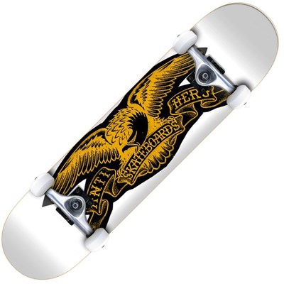 Copier Eagle MD 7.75inch Complete Skateboard - White