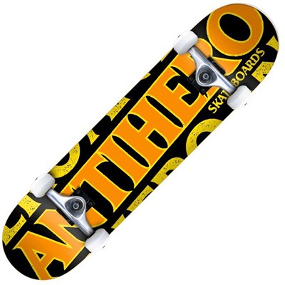 Blackhero Lg 8inch Complete Skateboard - Black