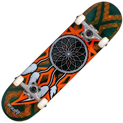 Dream Catcher Mini 7.25inch Complete Skateboard  - Teal/Orange