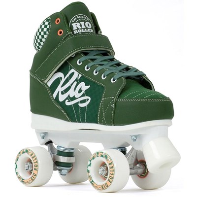 Mayhem II Green Quad Roller Skates