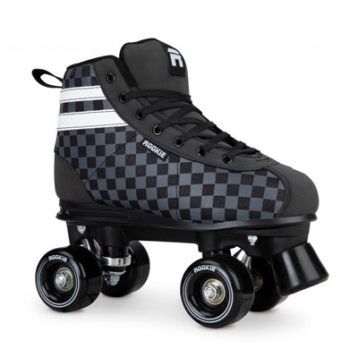 Magic Checker Quad Roller Skates - Black/White