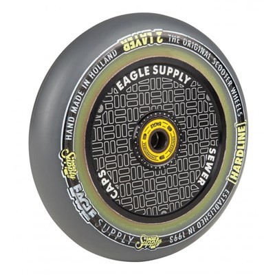 Hard line 2 Layer Hollowtech Core Sewercaps Scooter Wheels (w/ Bearings)