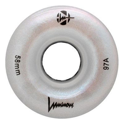Luminous 58mm 97a Roller Skate Wheel - White Pearl