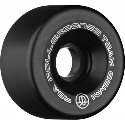 Team Logo 98a 62mm Artistic Roller Skate Wheels - Black