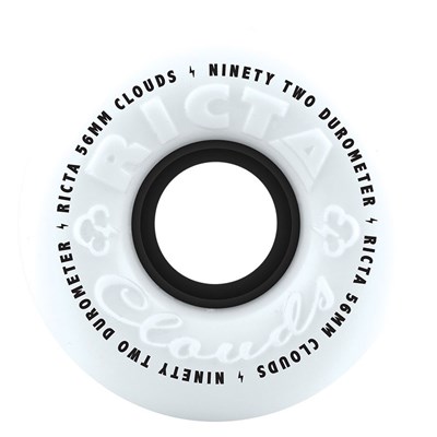 Clouds 56mm 92A White/Black Wheel