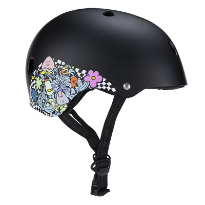 Lizzie Armanto 187KP Certified Skate/BMX Helmet - Black Floral
