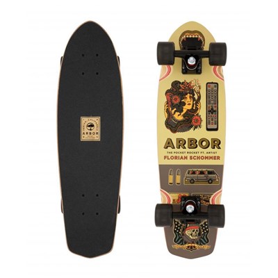 Pocket Rocket Cruiser Complete Longboard - Artist Schommer