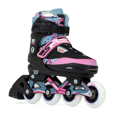 Pixel Adjustable Fitness Inline Skates - Blue/Pink