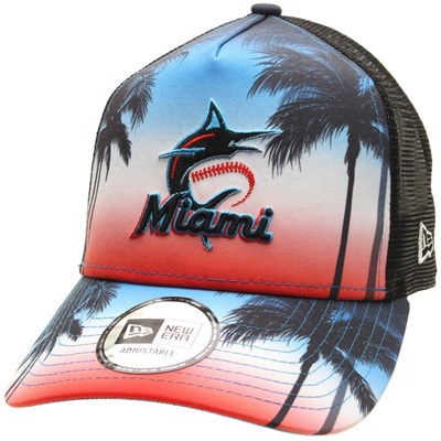 Summer City Trucker Cap - Miami Marlins