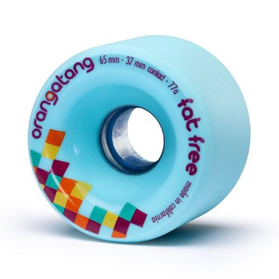 Fat Free Freeride Longboard Wheels - Blue
