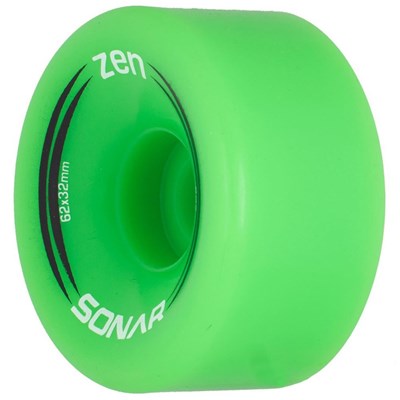 Sonar Zen 62mm/85a Roller Skate Wheels- Green