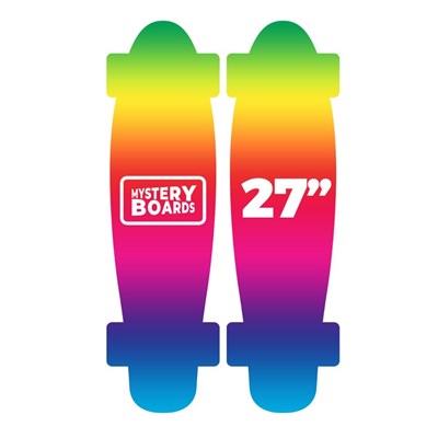 Complete Nickel 27inch Plastic Skateboard - Mystery