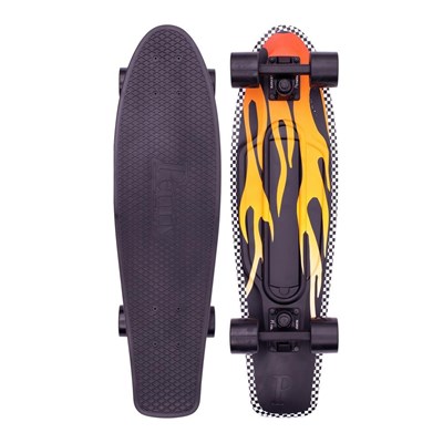 Complete Nickel 27inch Plastic Skateboard - Flame