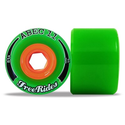 Classic Freerides 66mm Longboard Wheels - Green