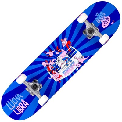 Lucha Libre 7.25inch Complete Mini Skateboard - Blue/Blue