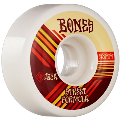 STF Retros V4 Wide 103A 53mm White Skateboard Wheels