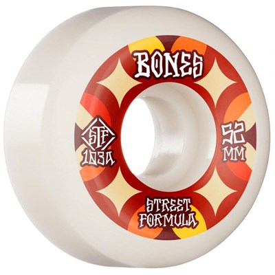 STF Retros V5 Sidecut 103A 52mm White Skateboard Wheels