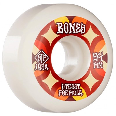 STF Retros V5 Sidecut 103A 54mm White Skateboard Wheels
