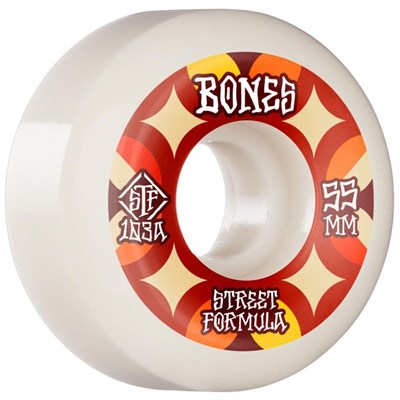 STF Retros V5 Sidecut 103A 55mm White Skateboard Wheels