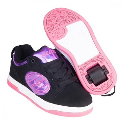 Voyager Black/Purple/Hologram/Hot Pink Kids Heely Shoe