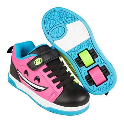 Dual Up Black/Hot Pink/Cyan/Multi Kids Heely X2 Shoe Dual Up Black/Hot Pink/Cyan/Multi Kids Heely X2 Shoe