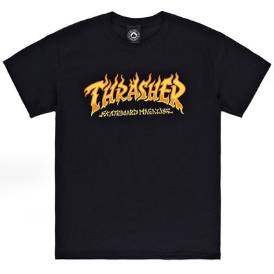 Fire Logo S/S T-Shirt - Black