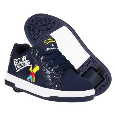 Heelys X Simpsons Split Navy Kids Heely Shoe Heelys X Simpsons Split Navy Kids Heely Shoe