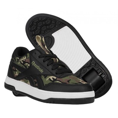Heelys X Reebok CL Court Low Black/Capulet Olive/Safari Kids Heely Shoe Heelys X Reebok CL Court Low Black/Capulet Olive/Safari Kids Heely Shoe