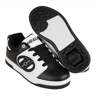 Voyager Black/White Kids Heely Shoe Voyager Black/White Kids Heely Shoe