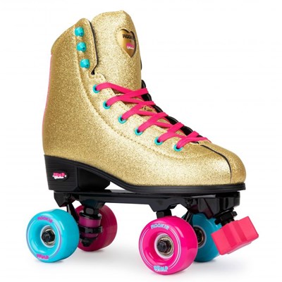 BUMP Rollerdisco Gold Quad Roller Skates