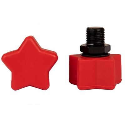 Star Adjustable Toe Stops - Red
