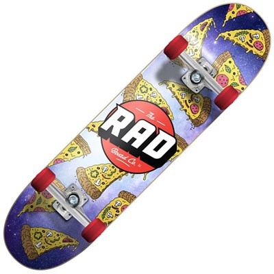 Pizza Galaxy Dude Crew 7.5inch Complete Skateboard