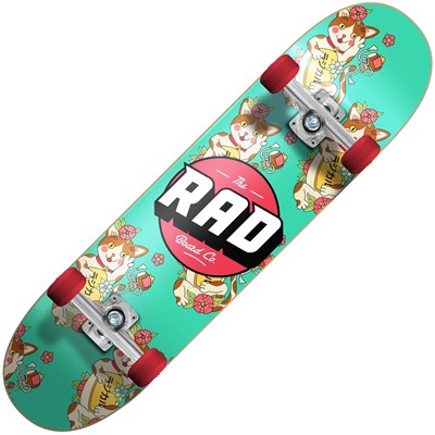 Lucky Cat Dude Crew 7.75inch Complete Skateboard - Jade