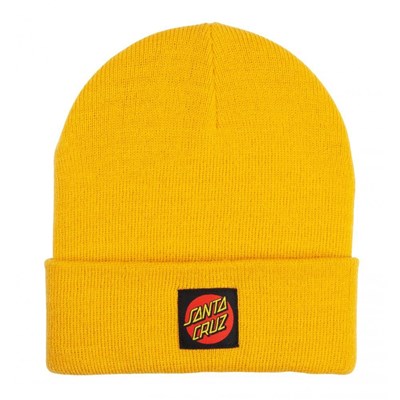 Classic Label Dot Beanie - Mustard