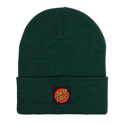 Classic Label Dot Beanie - Dark Olive