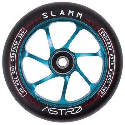 Astro 110mm Alloy Core Scooter Wheel and Bearings - Blue